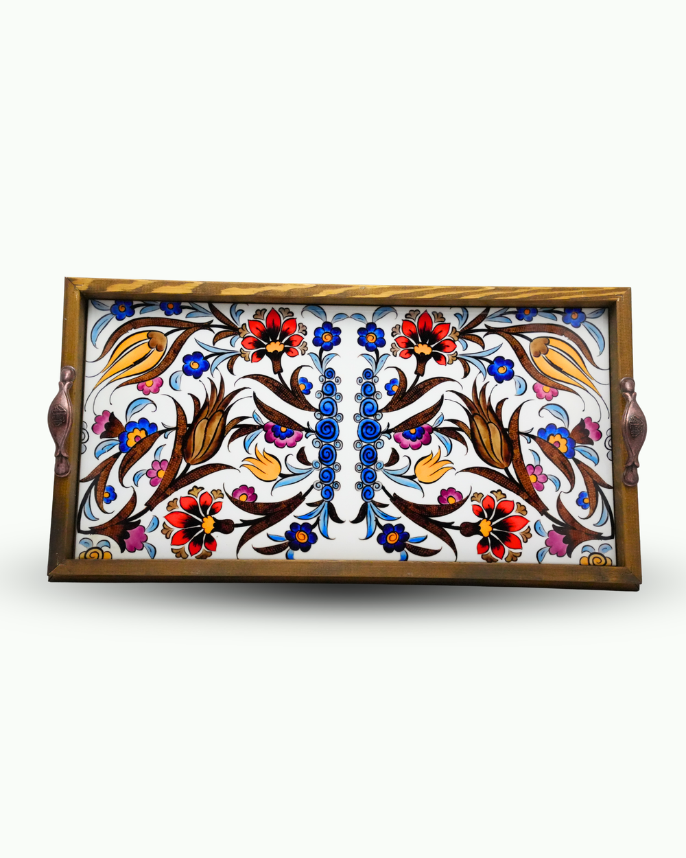 20x40 cm Ebruli Tepsi