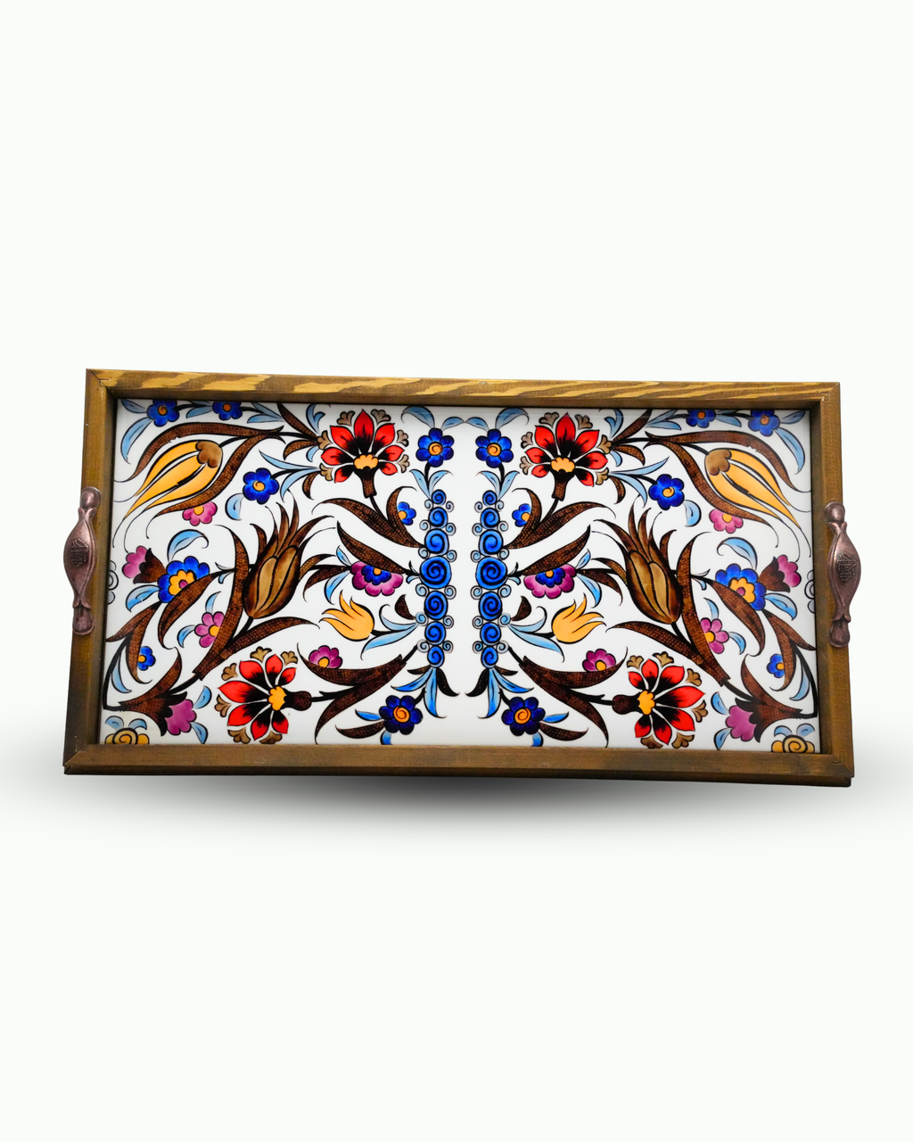 20x40 cm Ebruli Tepsi