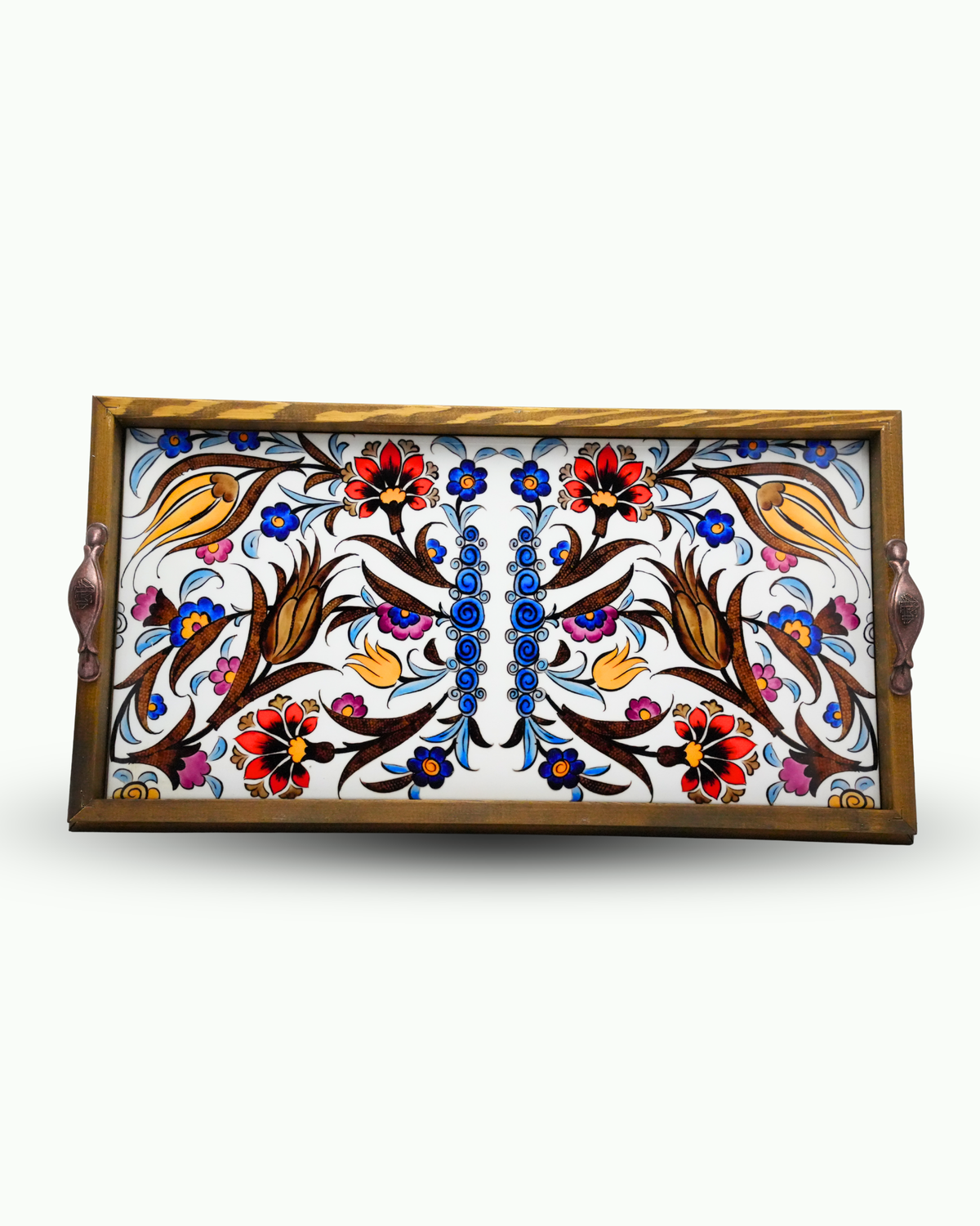 20x40 cm Ebruli Tepsi