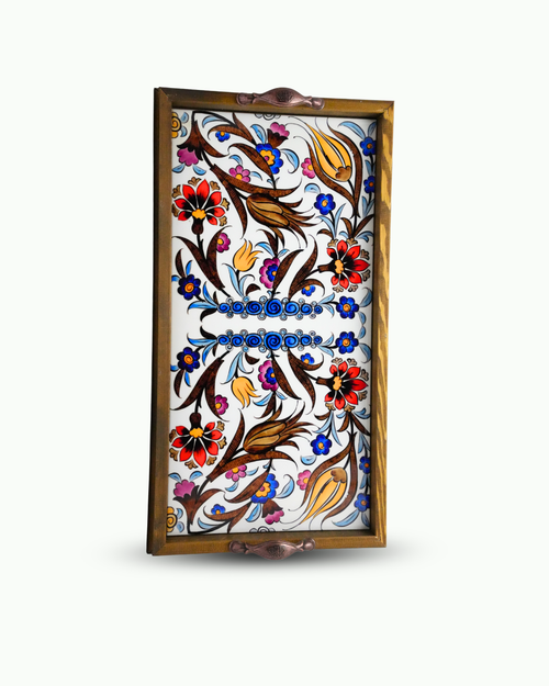 20x40 cm Ebruli Tepsi