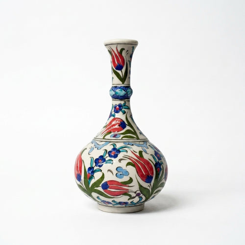 25 cm Lale Desenli Çini Vazo