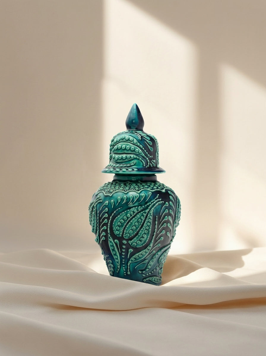 25 cm Kapaklı Küp