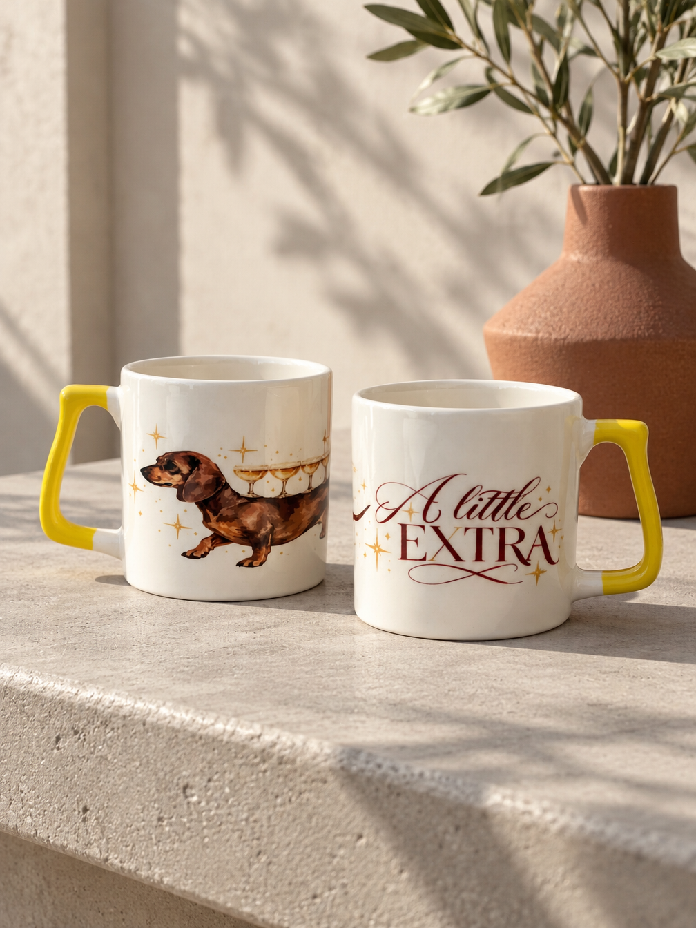 Sosis Köpeği Kupa "A Little Extra" | Hediyelik Seramik Kupa