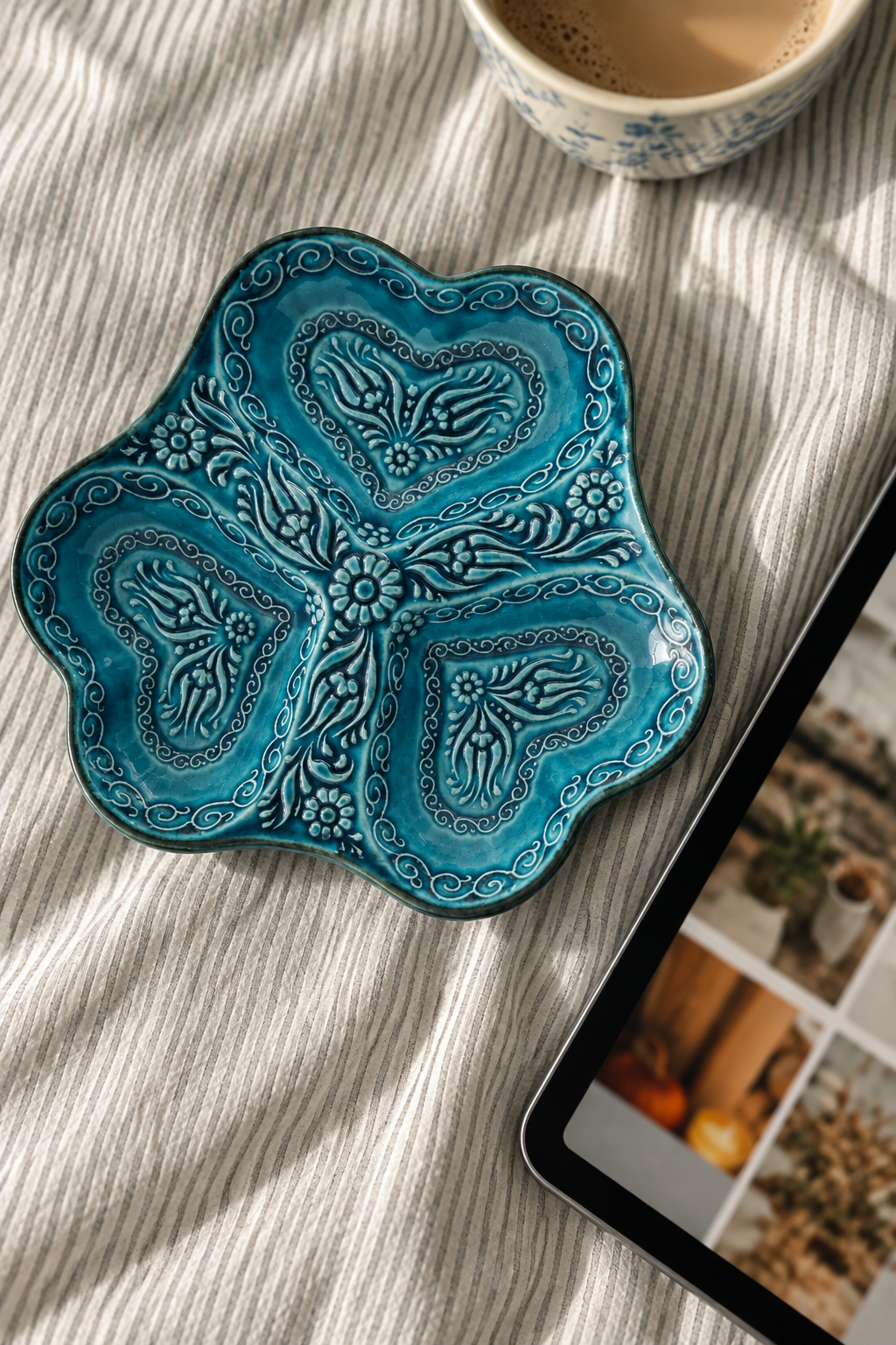 Kalp Model Mavi Çerezlik