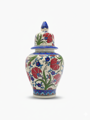 25 Cm Çiçekli Küp