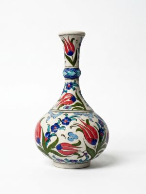 25 cm Lale Desenli Çini Vazo