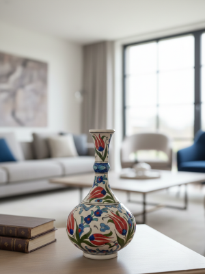 Alternative view of 25 Cm Laleli Çini Vazo