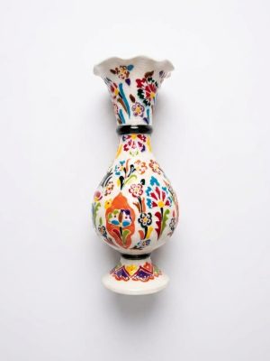 Alternative view of 30 cm Turuncu Çiçekli Vazo