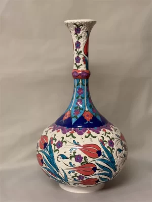 30 Cm Çini Desenli Vazo