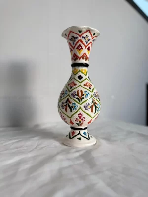 Alternative view of 30 cm Yeşil Çiçekli Çini Vazo