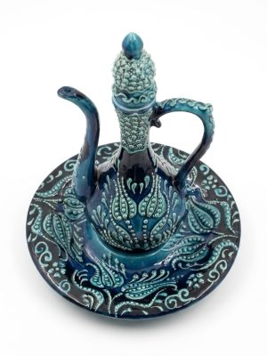 Alternative view of 35 cm Turkuaz Çini Desenli Dekoratif İbrik