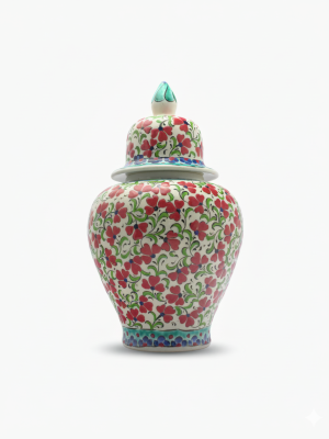 Çini Çiçekli Küp