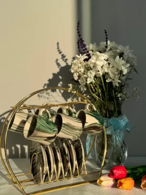 Alternative view of Çizgi Model Yeşil 6'lı Fincan Takımı