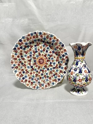 Dekoratif Dantel Çini Set