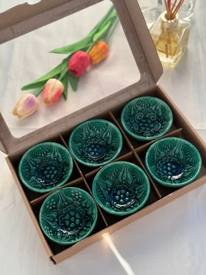 Kazan Model Yeşil 6'lı Çerezlik