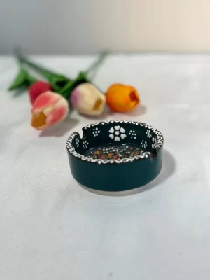 Alternative view of Küçük Koyu Yeşil Tonu Çini Küllük