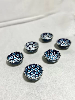 Nazar Boncuklu Lacivert 6'lı Çerezlik