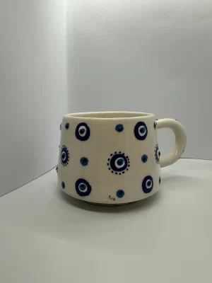 Yuvarlak Nazar Boncuklu Kupa