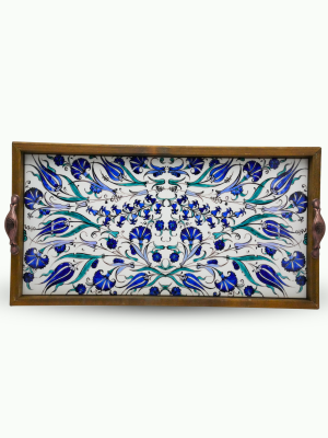 20x40 Cm Mavi Düşler Tepsi