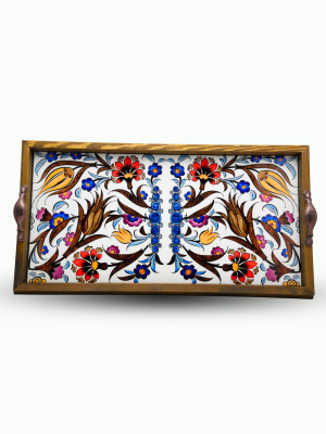 20x40 cm Ebruli Tepsi